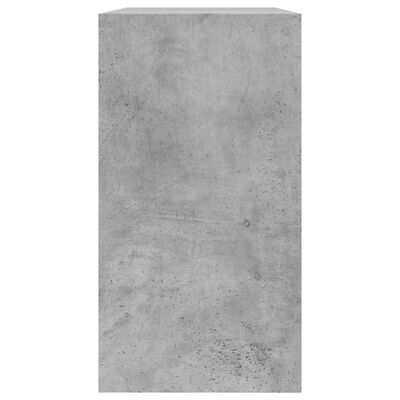 vidaXL Botník betónovo sivý 80x34x63 cm spracované drevo