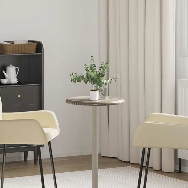 vidaXL Stolov&aacute; doska siv&aacute; &Oslash;40x2,5 cm mramor