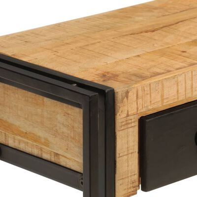 vidaXL Konzolový stolík 110x30x76 cm masívne mangové drevo