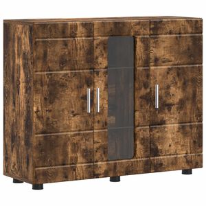 vidaXL Dreven&aacute; skrinka Dymov&aacute; dub Kompozitn&eacute; drevo