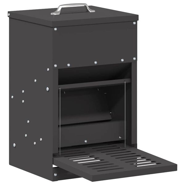 vidaXL Krm&iacute;tko s ped&aacute;lom pre kura Čierna 25 x 42 x 40 cm