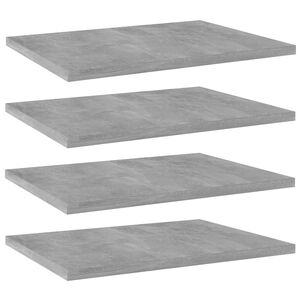 vidaXL Pr&iacute;davn&eacute; police 4ks, bet&oacute;novo siv&eacute; 40x30x1,5cm kompozitn&eacute; drevo