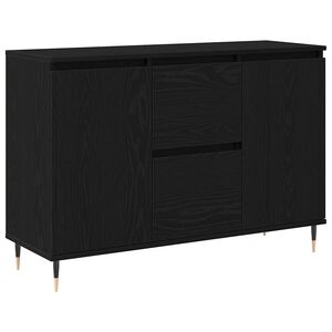 vidaXL Serv&iacute;rovacia skriňa Čierny dub 101,5 x 35 x 70 cm