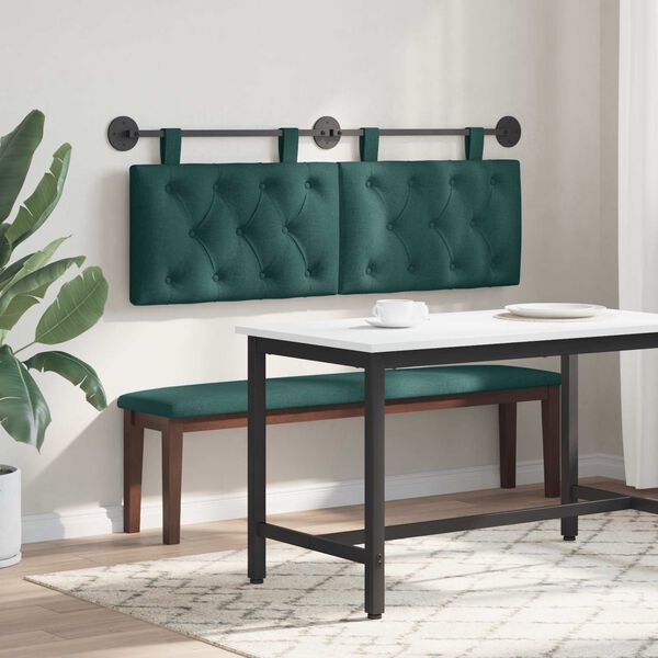 vidaXL Z&aacute;vesn&aacute; Čel&aacute; N&aacute;stenn&yacute; Tmavozelen&aacute; 150 x 55 x 7 cm l&aacute;tka