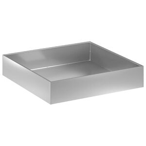 vidaXL Z&aacute;hradn&yacute; kvetin&aacute;č Strieborn&aacute; 80 x 80 x 20 cm Pozinkovan&aacute; oceľ