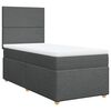 vidaXL Boxspring posteľ s matracom tmavosiv&aacute; 100x200 cm l&aacute;tka