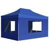 vidaXL Profesion&aacute;lny skladac&iacute; stan+steny, hlin&iacute;k 4,5x3 m, modr&yacute;