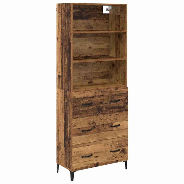 vidaXL Highboard Star&eacute; drevo 69,5 x 34 x 180 cm Kompozitn&eacute; drevo
