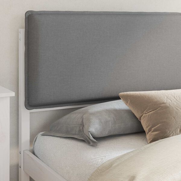 vidaXL R&aacute;m postele s čal&uacute;nen&yacute;m čelom Svetlosiv&aacute; 200 x 200 cm