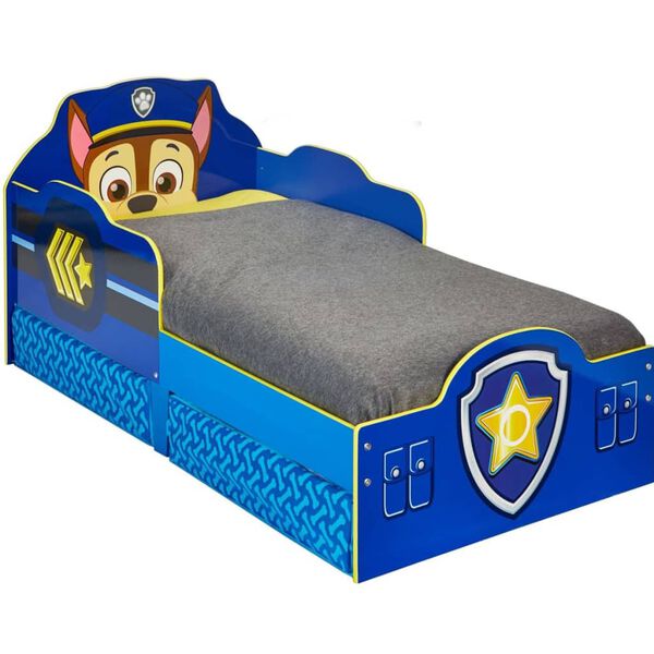Paw Patrol Detská postieľka so zásuvkami 145x68x77 cm modrá WORL268007