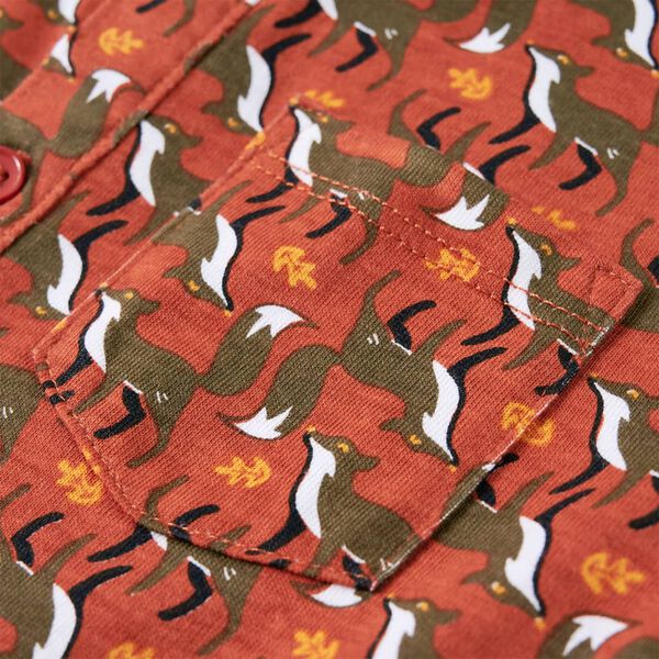 Detská košeľa svetlohrdzavá 116