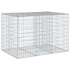 vidaXL Gabi&oacute;nov&yacute; k&ocirc;&scaron; s krytom 150x100x100 cm pozinkovan&eacute; železo