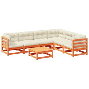 vidaXL 7-dielna z&aacute;hr.s&uacute;prava pohoviek s vank&uacute;&scaron;mi voskovohned&aacute; borovica