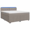 vidaXL Posteľ boxspring s matracom Sivohned&aacute; 140 x 190 cm L&aacute;tka