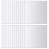 vidaXL Zrkadlové kachličky 48 ks, štvorcové, sklenené