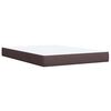 vidaXL Boxspring posteľ s matracom tmavohned&aacute; 140x190 cm l&aacute;tka