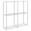 vidaXL Trubkov&aacute; polica s &uacute;ložiskom Biela 86 x 27 x 90 cm Hlin&iacute;k