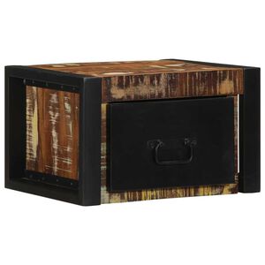 vidaXL Nočn&aacute; skrinka Viacfarebn&aacute; Rekultivovan&eacute; mas&iacute;vne drevo
