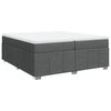 vidaXL Boxspring posteľ s matracom tmavosiv&aacute; 200x200 cm l&aacute;tka