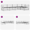 vidaXL Z&aacute;hradn&aacute; s&uacute;prava gaučov 5 pcs Pr&iacute;rodn&aacute; Pevn&eacute; ak&aacute;ciov&eacute; drevo