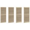 vidaXL Skříňové dvere s dverami 4 pcs Prírodná 140.5 x 2.1 x 49.5 cm