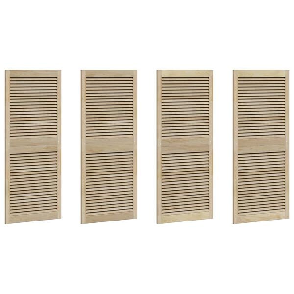 vidaXL Skříňové dvere s dverami 4 pcs Prírodná 140.5 x 2.1 x 49.5 cm