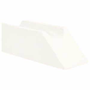 vidaXL Vank&uacute;&scaron; na nohy 68 x 25 x 21,5 cm Pevn&yacute; PU pena Biela