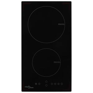 vidaXL Indukčn&aacute; varn&aacute; doska 2 platničky dotykov&eacute; ovl&aacute;danie sklo 3500 W