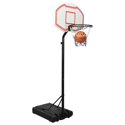 vidaXL Basketbalový stojan biely 237-307 cm polyetén