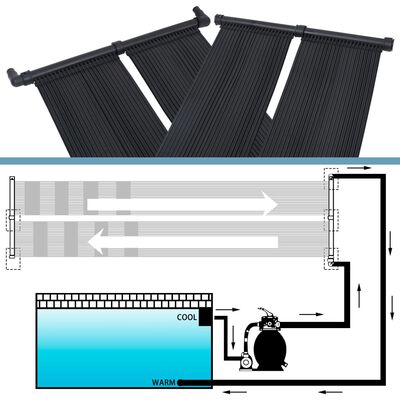 vidaXL Solárny panel na ohrev vody v bazéne 80x310 cm