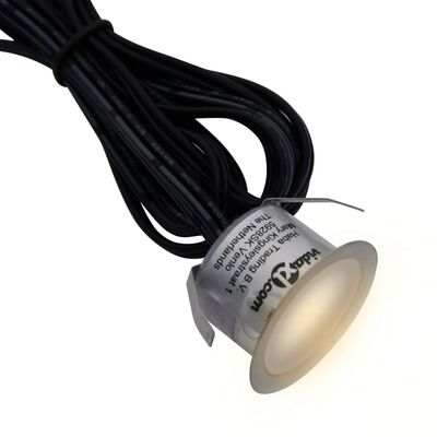 vidaXL Podlahové LED svietidlá 20 ks teplé biele