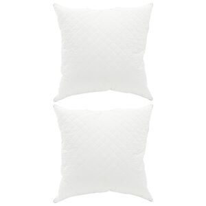 vidaXL Vank&uacute;&scaron; FULDA 2 ks 60 x 60 cm 100% husacie perie a dolu Biela