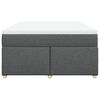 vidaXL Boxspring posteľ s matracom tmavosivá 140x200 cm látka