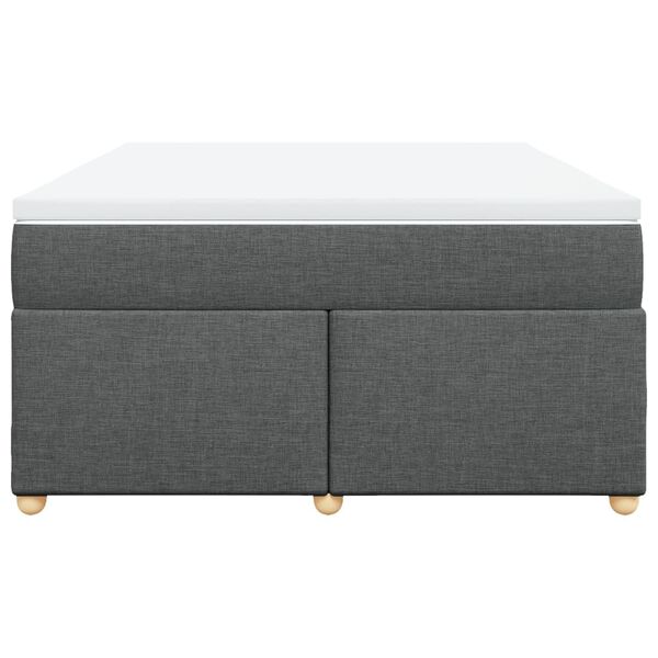 vidaXL Boxspring posteľ s matracom tmavosivá 140x200 cm látka
