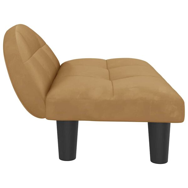 vidaXL Pelech pre psa, hnedý 70x52x30 cm, zamat