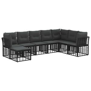 vidaXL Z&aacute;hradn&aacute; s&uacute;prava gaučov Čierna Polyester