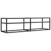 vidaXL TV stol&iacute;k biely mramorov&yacute; 160x40x40,5 cm tvrden&eacute; sklo