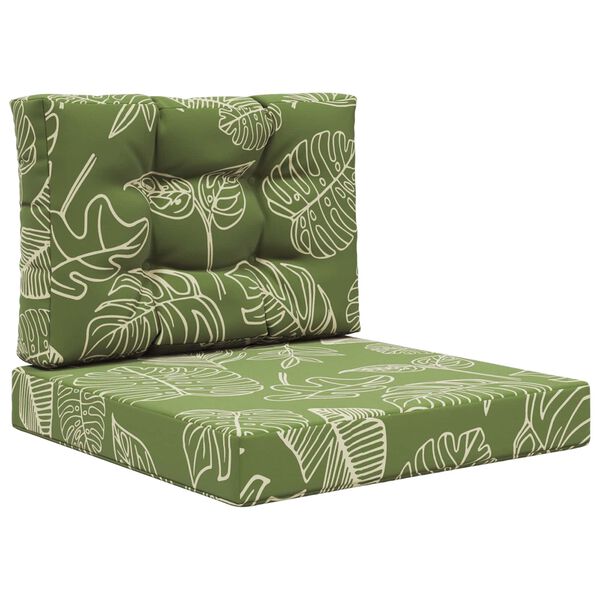 vidaXL Vank&uacute;&scaron; na vonkaj&scaron;iu pohovku 2 pcs Design s listami Polyester