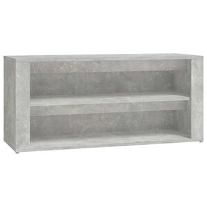 vidaXL Reg&aacute;l na top&aacute;nky bet&oacute;novosiv&yacute; 100x35x45 cm spracovan&eacute; drevo