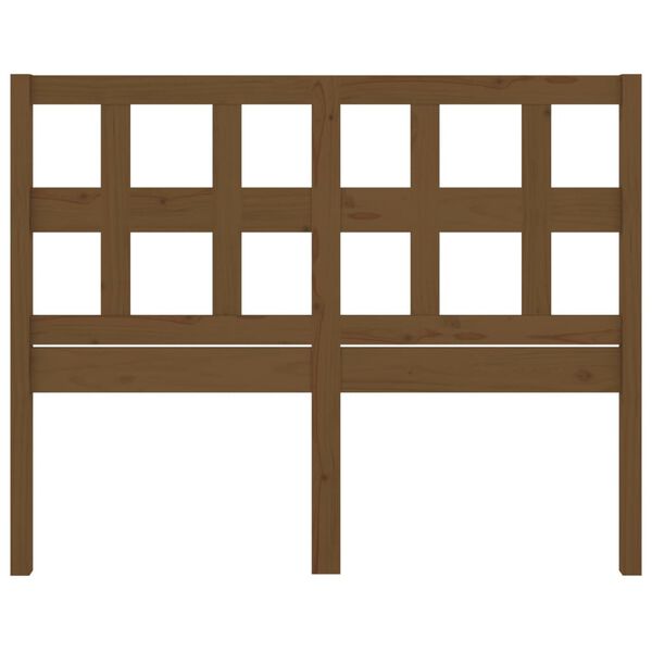 vidaXL Čelo postele medovo-hned&eacute; 125,5x4x100 cm mas&iacute;vna borovica