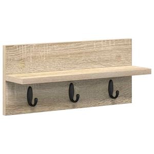 vidaXL Ve&scaron;iak na stenu N&aacute;stenn&aacute; mont&aacute;ž Sonoma dub 40 x 10,5 x 18 cm