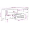 vidaXL TV jednotky so z&aacute;suvkou Biela 105 x 33 x 46 cm Kompozitn&eacute; drevo