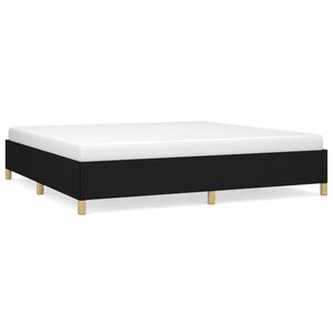 vidaXL Posteľ bez matraca čierny 200x200 cm l&aacute;tka