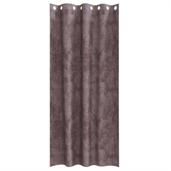 vidaXL Sametov&eacute; z&aacute;vesy so z&aacute;clonami 2 pcs Hned&aacute; 225 x 140 cm Zamat