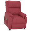 vidaXL Zdvíhacie masážne kreslo vínovočervené umelá koža