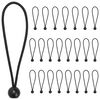 vidaXL Bungee lana s guľami 24 ks Čierna 4 mm x 22 cm Polypropyl&eacute;n