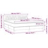 vidaXL Boxspring posteľ s matracom tmavohned&aacute; 180x200 cm l&aacute;tka