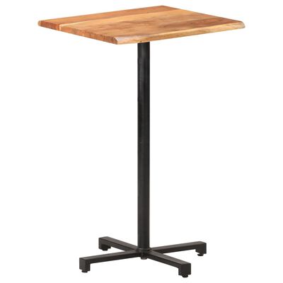 vidaXL Barový stolík s nepravidelnými hranami 50x50x110 cm akáciový masív