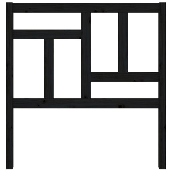 vidaXL Čelo postele čierne 95,5x4x100 cm masívna borovica