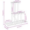 vidaXL Stojan na kvetiny 81x25x75,5 cm mas&iacute;vna jedľa